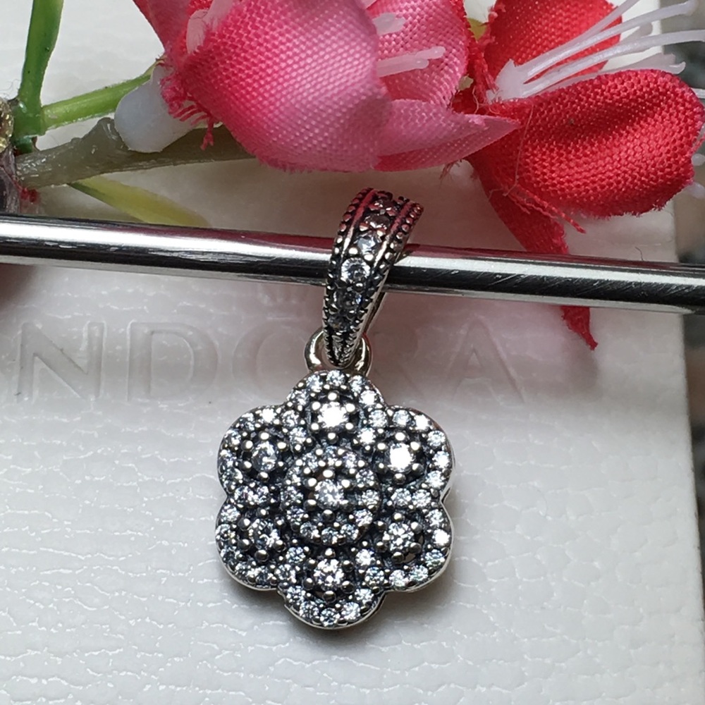 Pandora Charm With Clear cz or Pendant..